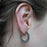 Kezia Oxidised Hoop Earrings