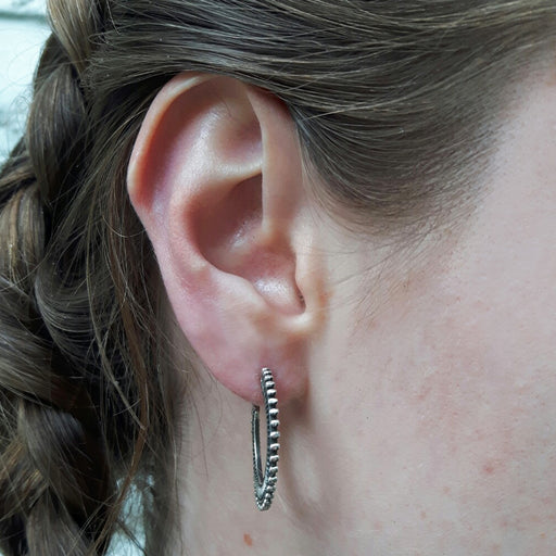 Kezia Oxidised Hoop Earrings