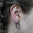 Kezia Oxidised Hoop Earrings