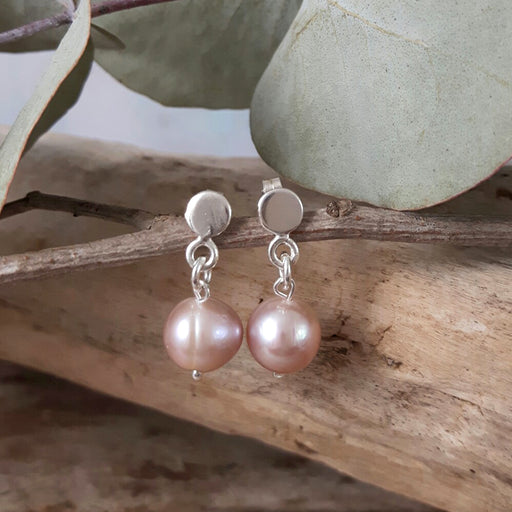 Clarissa Small Pink Drop Earrings