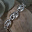 Liberica Coffee Bean Polished Sterling Silver Bracelet