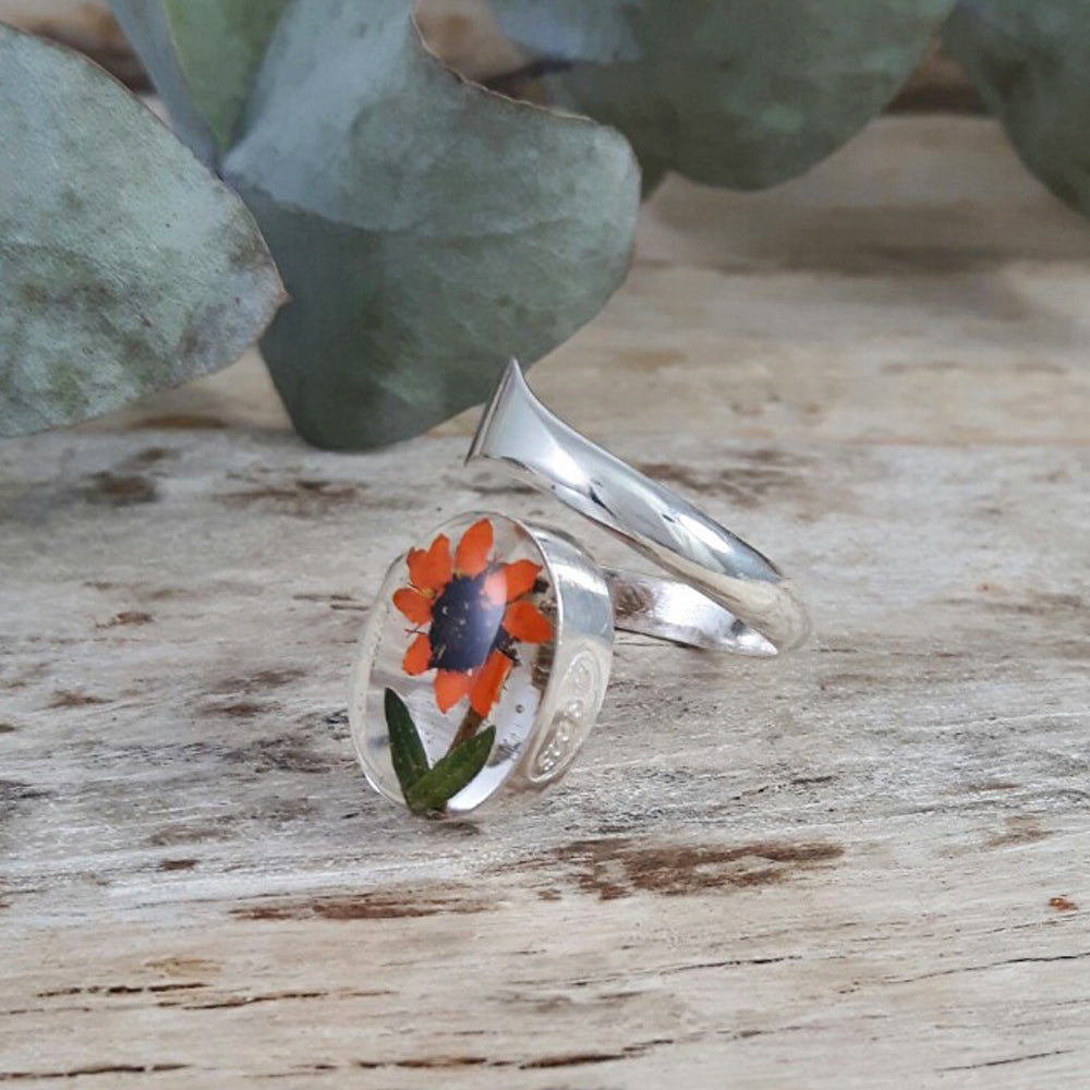 Flores Dahlia Adjustable Ring