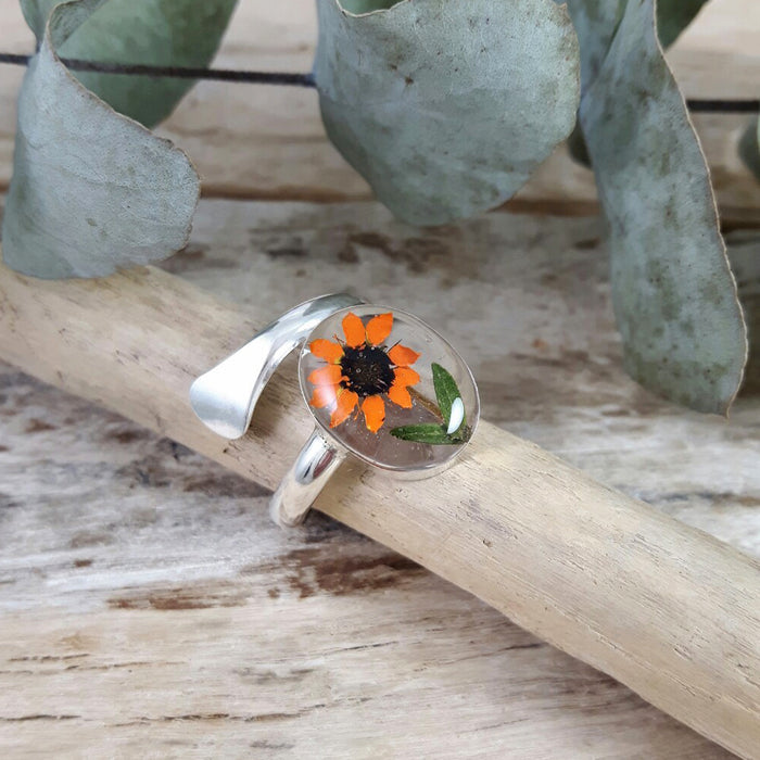 Flores Dahlia Adjustable Ring