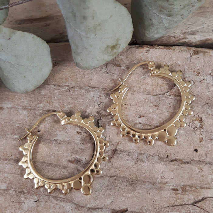 Dalia Gold Hoop Earrings
