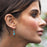 Flinder Turquoise Double Dotty Drop Earrings
