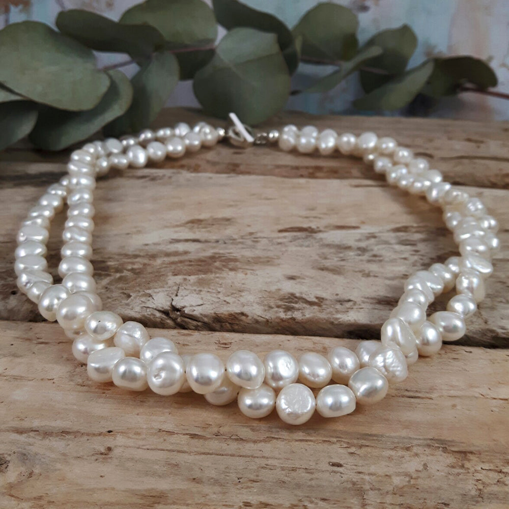 Ella White Pearl Necklace