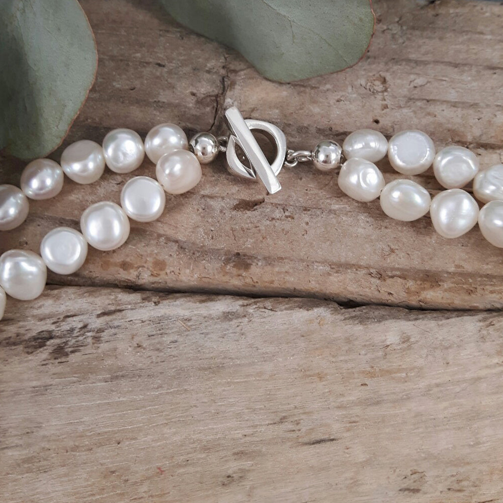 Ella White Pearl Necklace