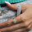 Allegra Round Daisy Dream Mini Adjustable Ring