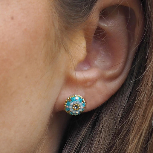 Allegra Daisy Dream TQ Stud Earring