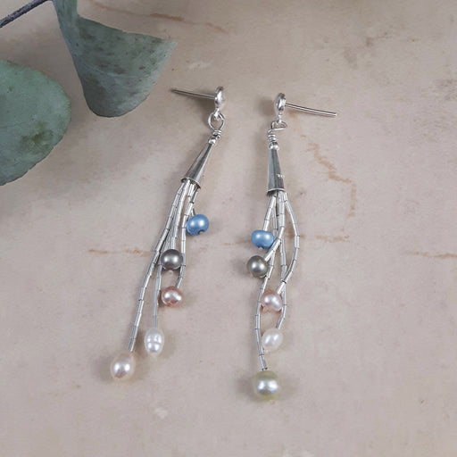 Evelyn Multi Pearl Earrings