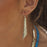 Erin Hammered Drop Earrings