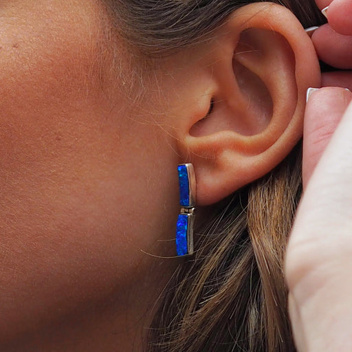 Flinder Blue Drift Stud Earrings