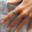 Flinder Signet Oval Blue Ring
