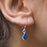 Flinder Blue Kite Drop Earrings
