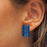 Flinder Nouveau Blue Stud Earring