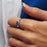 Flinder Signet Oval Blue Ring