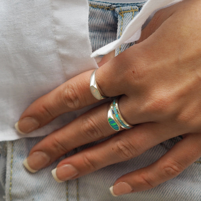 Flinder Turquoise Opal Ring