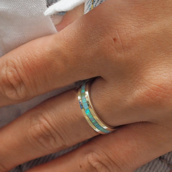 Flinder Turquoise Opal Ring