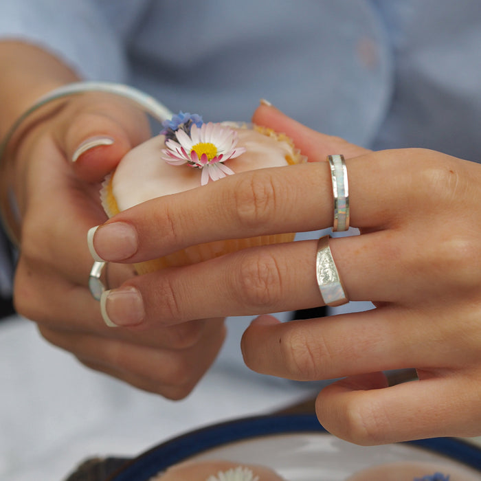 Original White Fire Opal Stone Ring Oval Shape Mens Opal Stone Ring Real  Opal | eBay