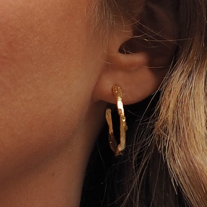 Foresta Yve Gold Hoop Earrings