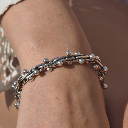 Lolita Bola Oxidised Large Bracelet