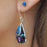 Allegra Purple Shimmer Drop Earrings