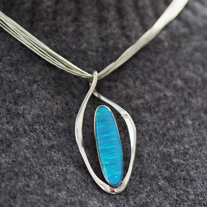 Flinder Turquoise Flame Pendant