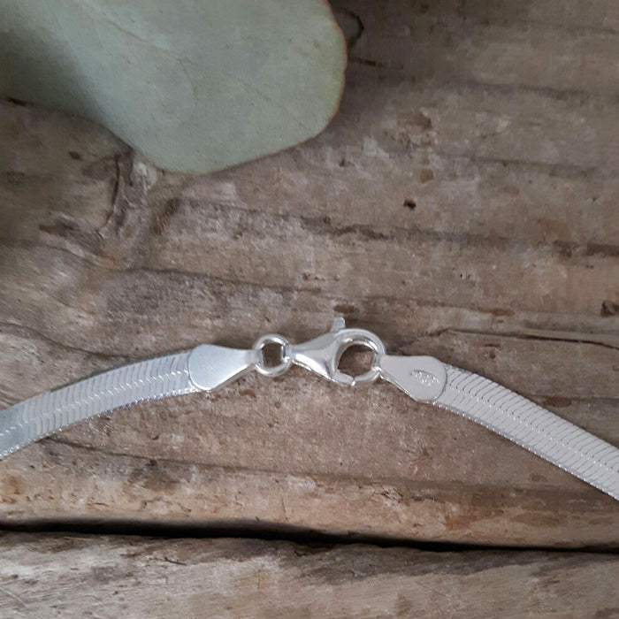 Solid silver snake chain discount