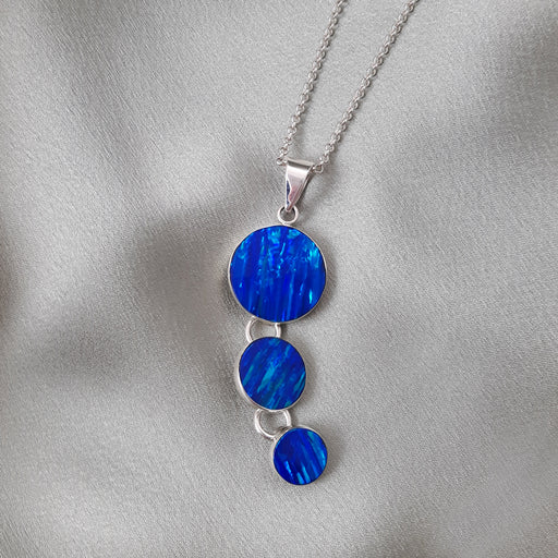 Flinder Blue Dotty Pendant