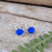 Flinder Blue Dotty Drop Earrings