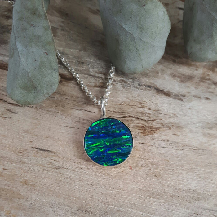 Flinder Emerald Dotty Small Pendant