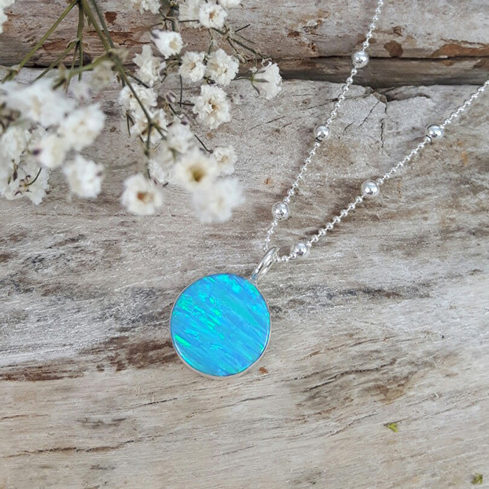 Flinder Turquoise Dotty Small Pendant