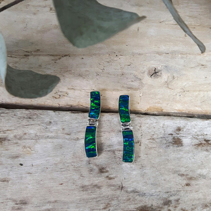 Flinder Emerald Drift Stud Earrings