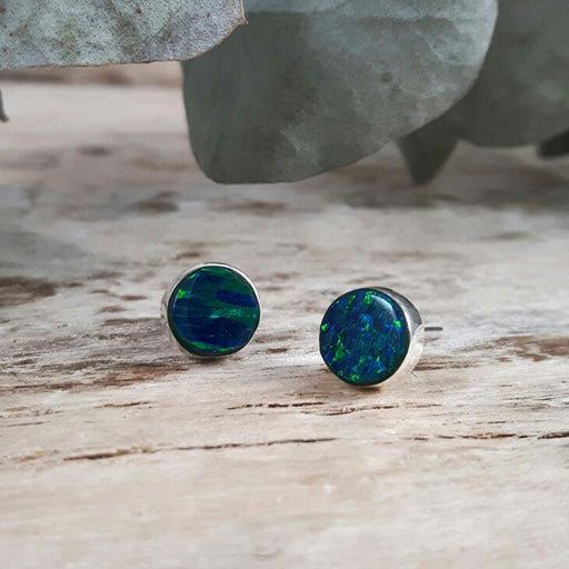 Flinder Emerald Dotty Stud Earrings