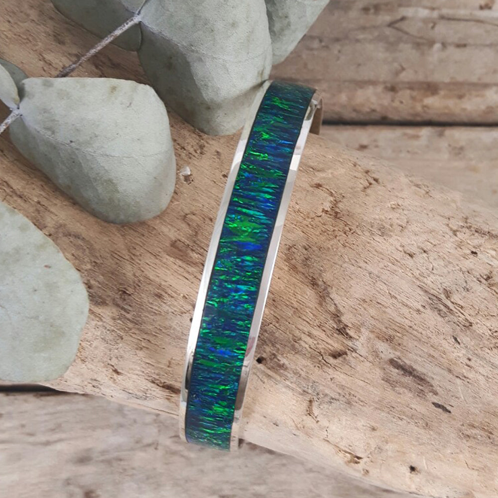 Flinder Emerald Wide Bangle