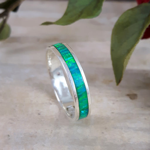 Flinder Green Opal Ring