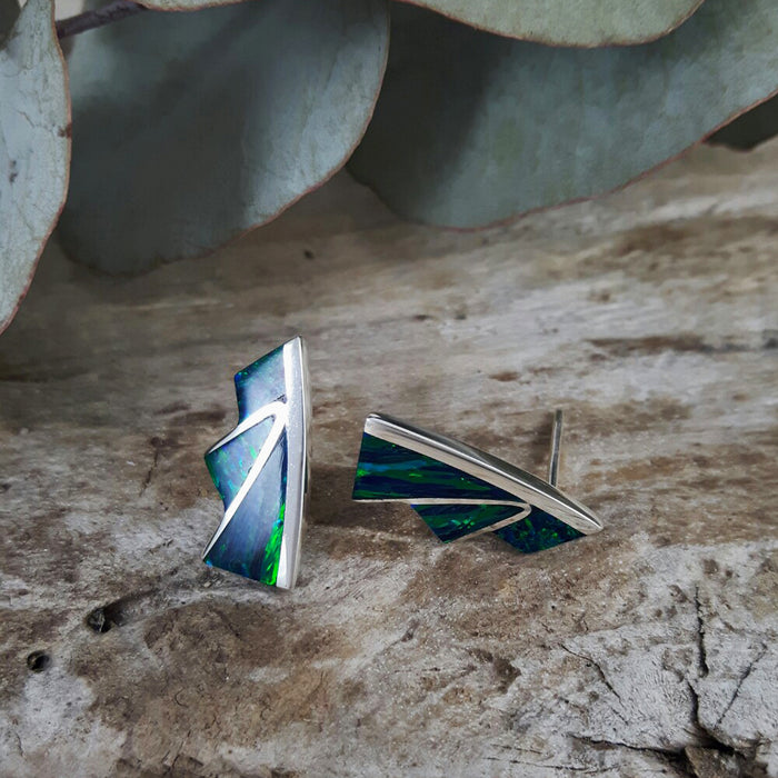 Flinder Guinevere Emerald Stud Earrings