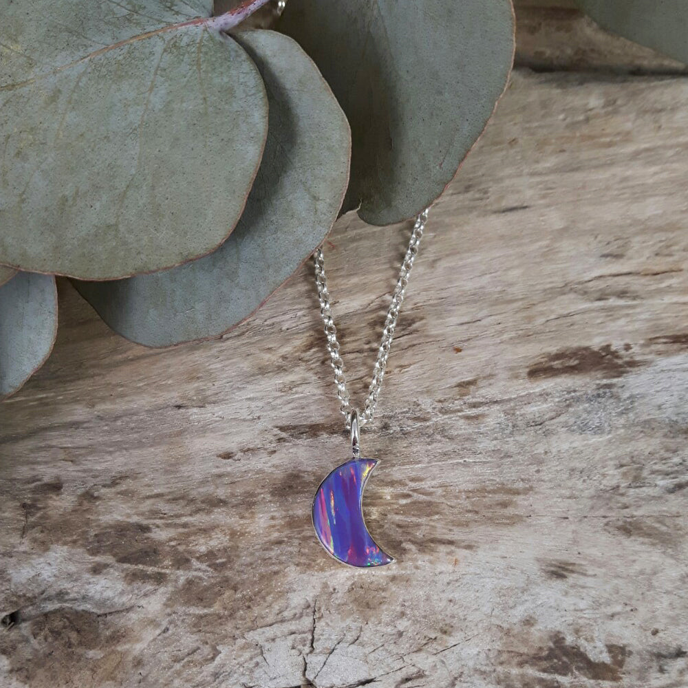 Flinder Lavender Moon Pendant
