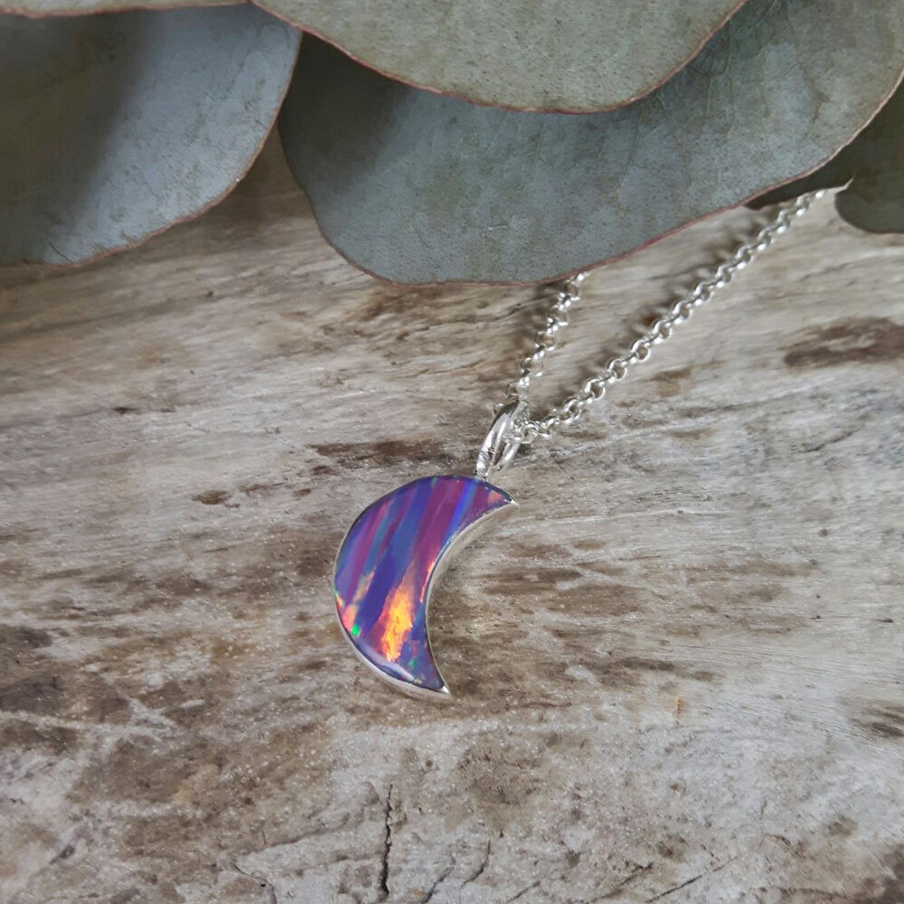 Flinder Lavender Moon Pendant