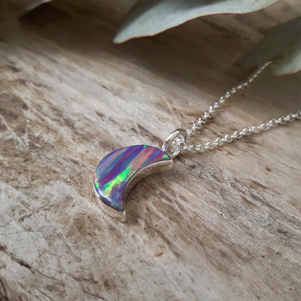 Flinder Lavender Moon Pendant