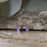 Flinder Lavender Moon Stud Earrings