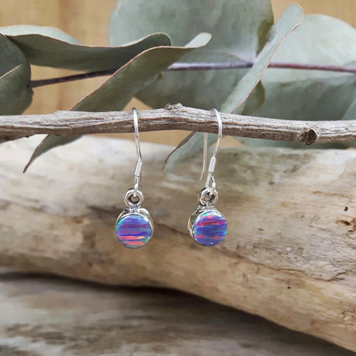 Flinder Lavender Dotty Drop Earrings