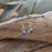 Flinder Lavender Dotty Drop Earrings