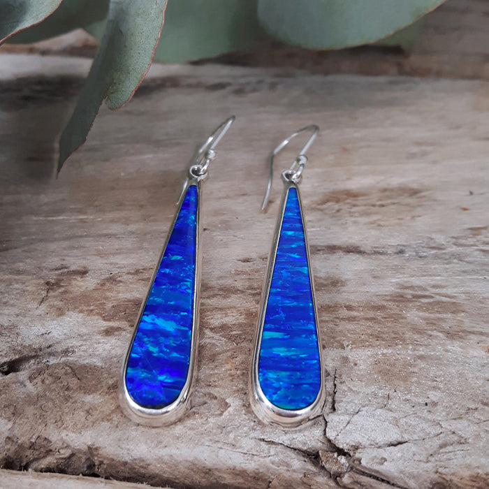 14K Yellow Gold Bezel Set London Blue Topaz Drop Earrings | Teardrop |  Brilliant Earth