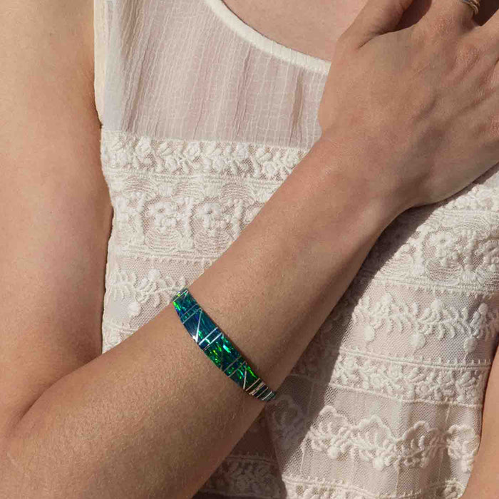 White gold finish green emerald and created diamond tennis bracelet gift  box | eBay