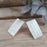 Flinder Nouveau White Stud Earrings