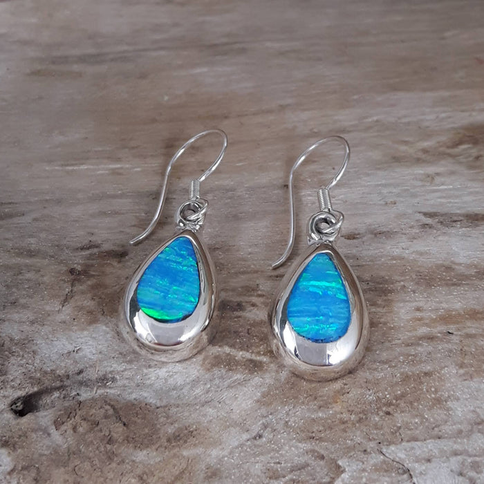 Flinder Turquoise Teardrop  Drop Earrings