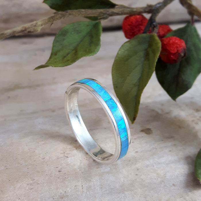 Flinder Turquoise Opal Ring