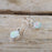 Flinder White Dotty Drop Earrings