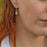 Flinder White Dotty Drop Earrings